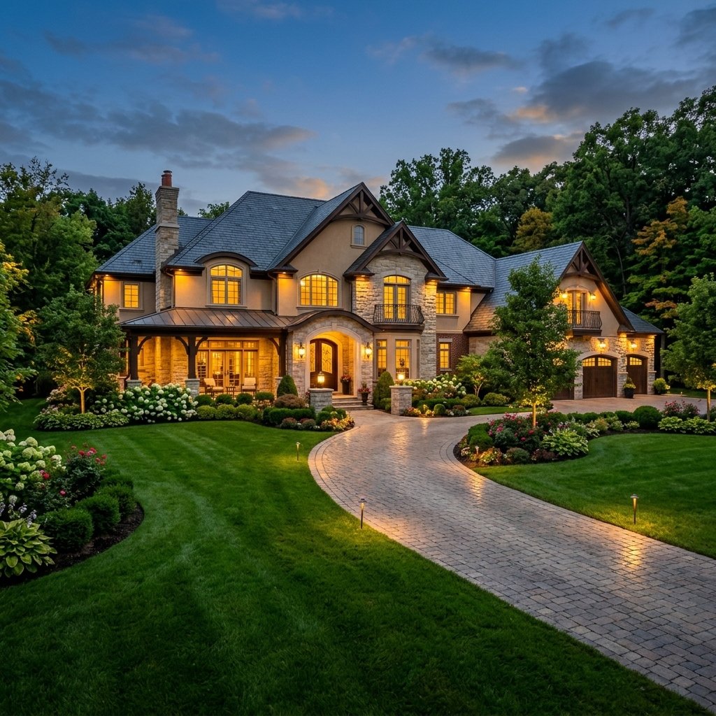 Sunrise Valley Estate Mansion View